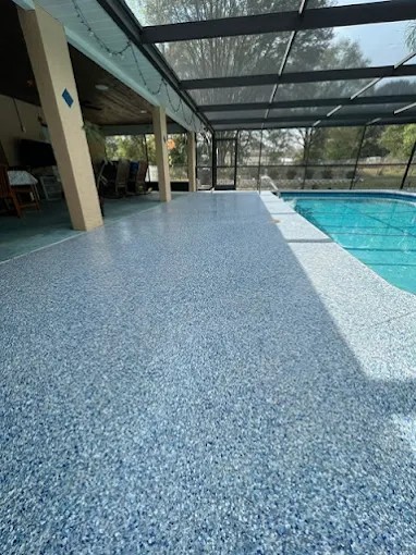 Completed outdoor coating project by Mr. Epoxy and Paint LLC