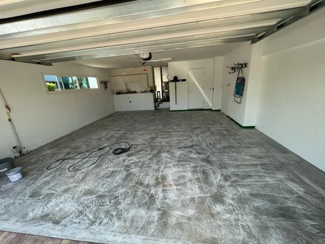 Completed epoxy and concrete coating project by Mr. Epoxy and Paint LLC