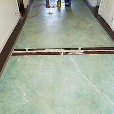 Completed epoxy and concrete coating project by Mr. Epoxy and Paint LLC